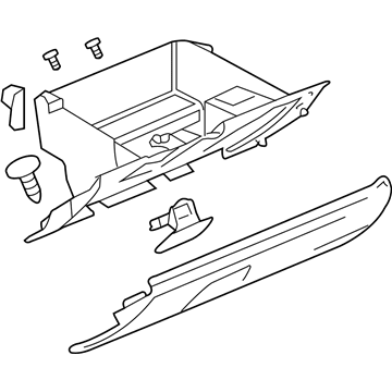 Cadillac 15913751 Glove Box Assembly