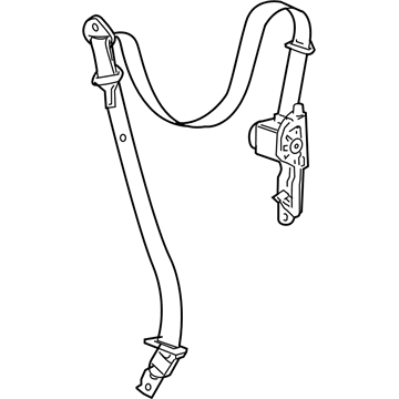 Chevy 19181022 Belt & Retractor