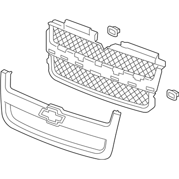 Chevy 19121044 Grille Assembly