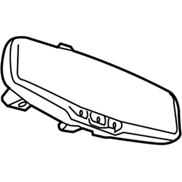 Chevy 13558191 MIRROR,INSIDE REAR VIEW(SEE GROUP 16 "MIRROR/INSIDE REAR VIEW" FOR DETAILED ILLUSTRATED VIEW)(VEHS BUILT ON/AFTER 23-JUN-2023)(FOR 1ST DESIGN SEE 13540312)