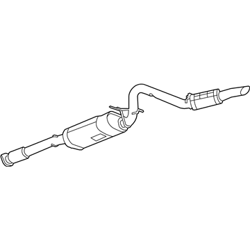 GM 25940549 Muffler Assembly, Exhaust (W/ Resonator, Exhaust & Tail Pipe