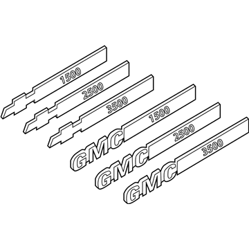 GM 15114049 Plate Assembly, Front Side Door Name