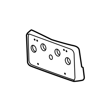 Cadillac 84378315 License Bracket