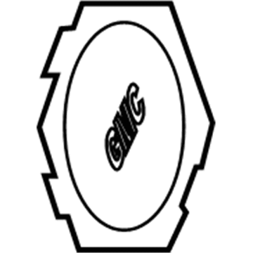 GM 9594596 Hub Cap ASSEMBLY *Silver Spark