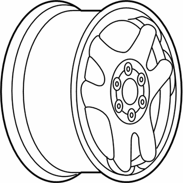 GM 9597662 Wheel, 17X7 50Mm Outside 127X6 Bellcrank