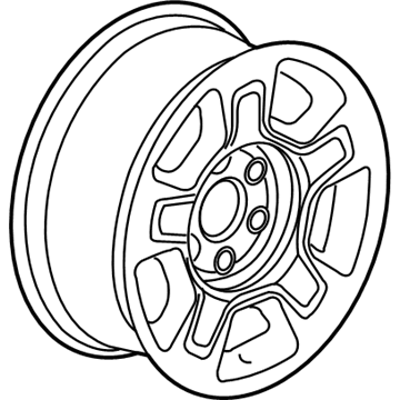 GM 9598077 Wheel Rim, 17X7.5J 31Mm Outside 139.7X6Xm14 Bellcrank *Machine Face