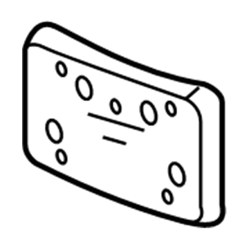 Cadillac 25729323 License Bracket