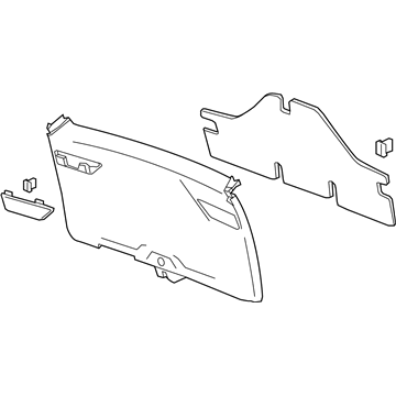 GM 84293748 Panel Assembly, L/Gate Lwr Tr Fin *Light Ash Grr