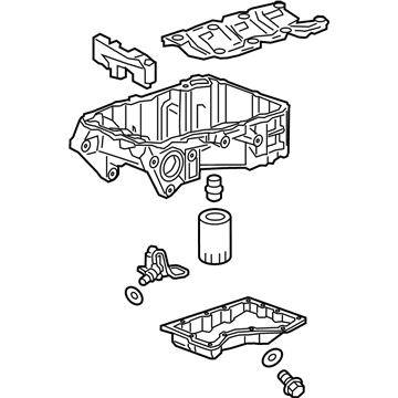 Chevy 12671425 Upper Oil Pan