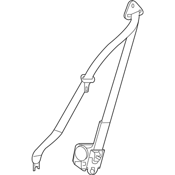 2008 Pontiac Torrent Seat Belt - 89026285