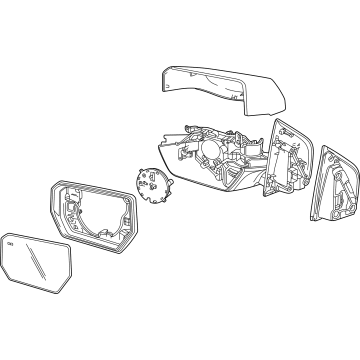 GM 85655428 HOUSING ASM-O/S RR VIEW MIR