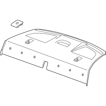 GM 22801393 Trim,Rear Window Panel