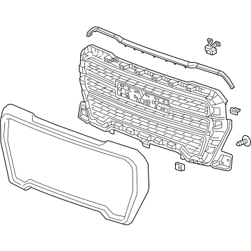 GM 84699827 Grille Assembly, Front *Bright Chromm