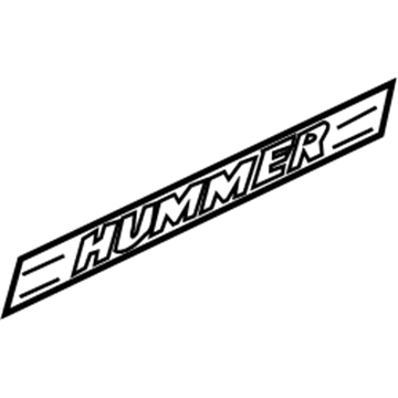 Hummer 10358762 Front Molding