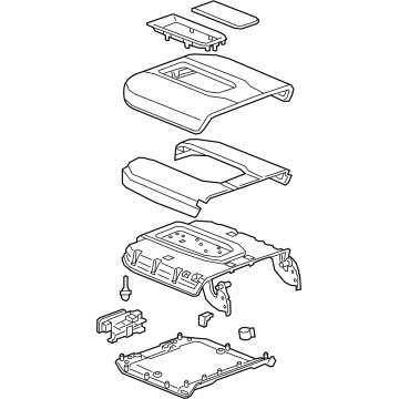 GM 84646190 Armrest Assembly, F/Flr Cnsl *Black