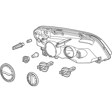 Chevy 92245554 Headlamp Assembly