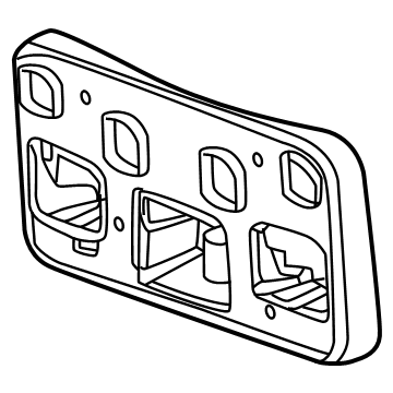 GM 87819552 BRACKET ASM-FRT LIC PLT *BLACK