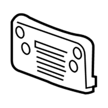 Saturn 96848586 License Bracket