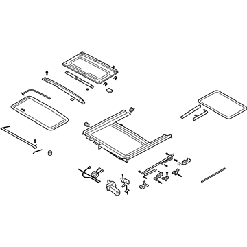 Pontiac 95468976 Sunroof Assembly