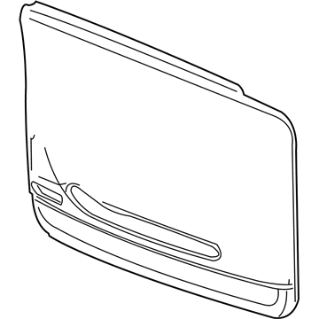 GM 15170160 Panel Assembly, Front Side Door Trim *Shale W/Woodgrai*Shale W/Wood