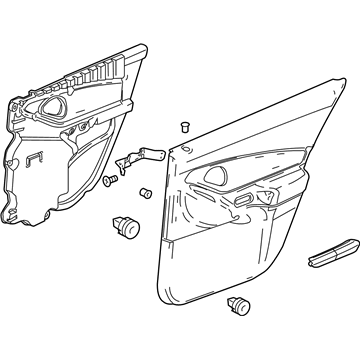 Chevy 15791076 Door Trim Panel