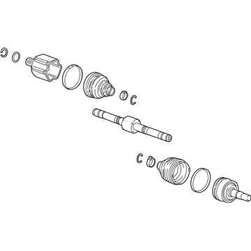 GM 42437963 Front Driver Side Half, Shaft Assembly