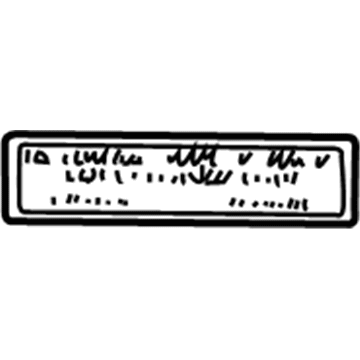 Cadillac 25675492 Caution Label