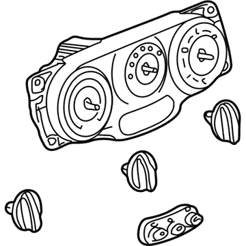 GM 15808977 Heater & Air Conditioner Control Assembly