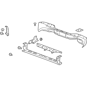 Chevy 25871613 Rear Bumper