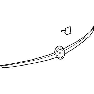 GM 39095611 Applique Assembly, Rear Closure Center *Service Primer