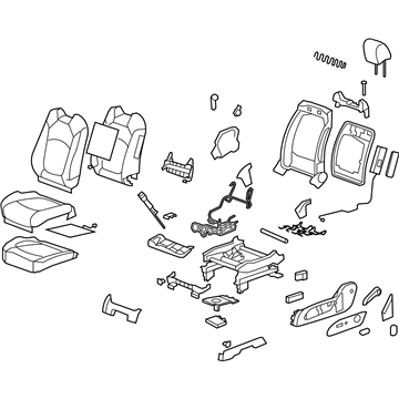 GM 25842810 Seat Assembly, Driver *Light Ttnum