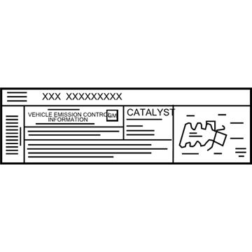 Chevy 19354745 Emission Label