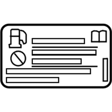 Chevy 20933713 Fuel Label