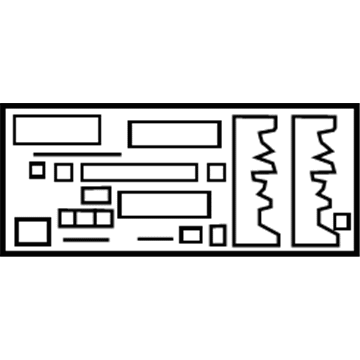 GM 22981263 Label, Rear Body Fuse Block