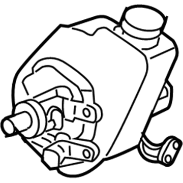 GM 15078157 Pump Assembly, P/S (Labeled "Uh")(U, Shaped Rear Bracket)