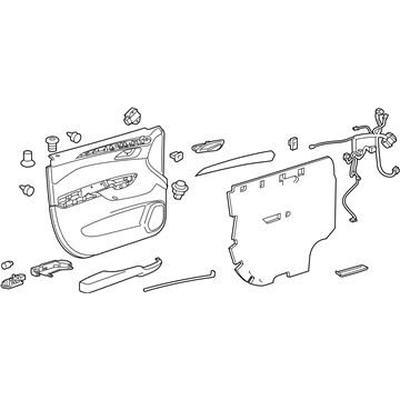 GM 22767090 Trim Assembly, Front Side Door *Shale