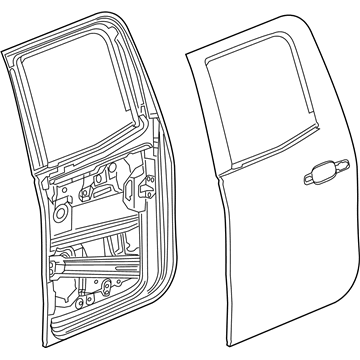 GM 84208323 Door Assembly, Rear Side