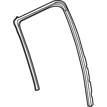 GM 23286281 Weatherstrip Assembly, Rear Side Door (Door Side)