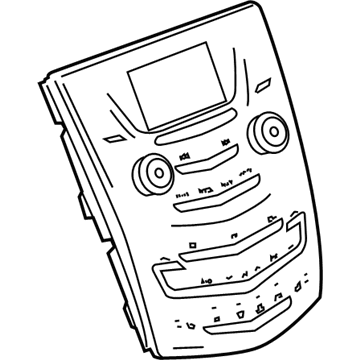 GM 23283475 Control Assembly, Amplitude Modulation/Frequency Modulation Stereo Radio