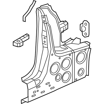 GM 13418864 Reinforcement Assembly, Center Pillar Outer Panel