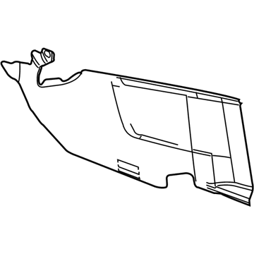 GM 22899125 Panel Assembly, Front Floor Console Extension *Black