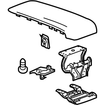 GM 22941300 Armrest Assembly, Front Floor Console *Brownstone