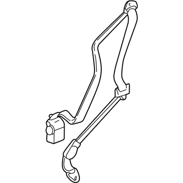 Chevy 12457348 Retractor Assembly