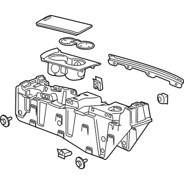 Cadillac 23184814 Console Base