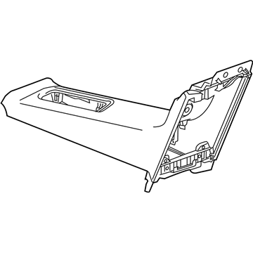 GM 23170998 Armrest Assembly, Rear Floor Console *Black