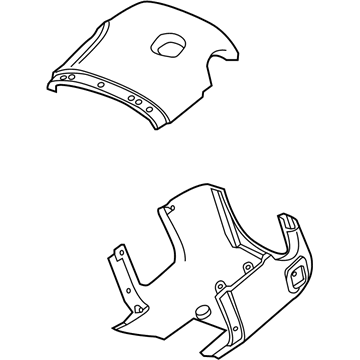 GM 84171610 Shroud Assembly, Steering Column *Maple Sugar