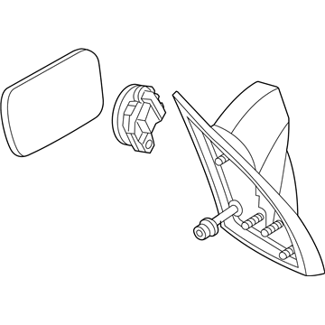 GM 15213857 Mirror Assembly, Outside Rear View