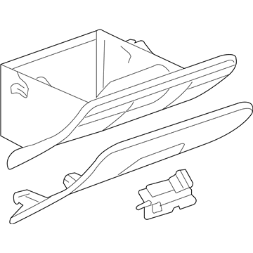 GM 20778487 Compartment Assembly, Instrument Panel (W/ Door) *Ebony