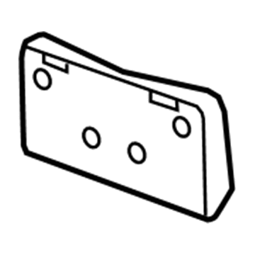 GMC 25798784 License Bracket