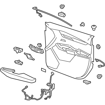 GM 84890939 Trim Assembly, Front S/D *Titanium